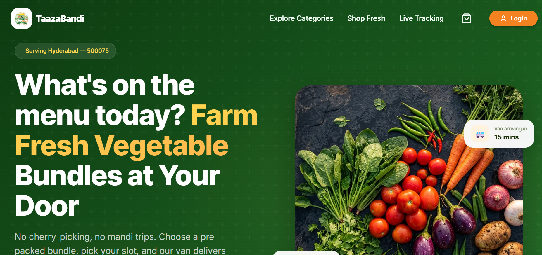 Taazabandi Fresh Interface